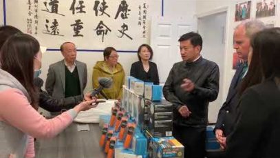 美国潮商基金会为社区捐赠防护用品