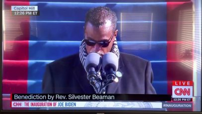 Rev. Silvester Beaman, the Delaware pastor delivering the inauguration benediction
