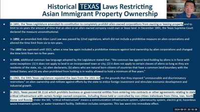 Anti-Asian Laws in America: Past, Present, & What’s Coming by Rep. Gene Wu, Texas House District 137